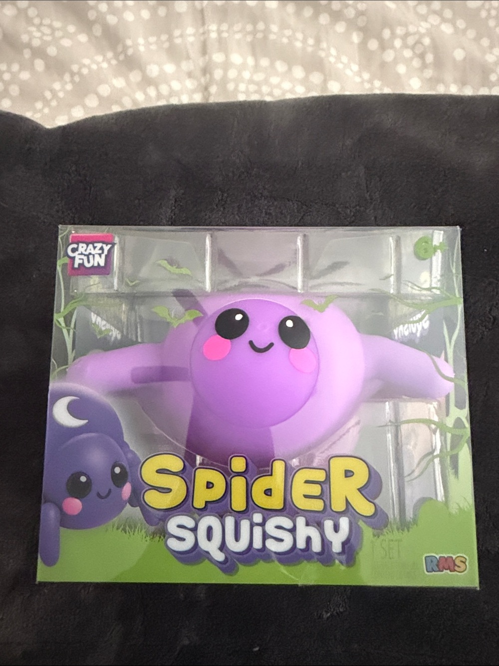 Purple Spider Squishy Toy for Kids NWT authentic